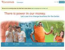 Tablet Screenshot of carrotmob.org